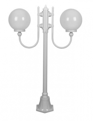 LISBON 2LT 1.32M 300MM OPAL POSTLIGHT WHITE